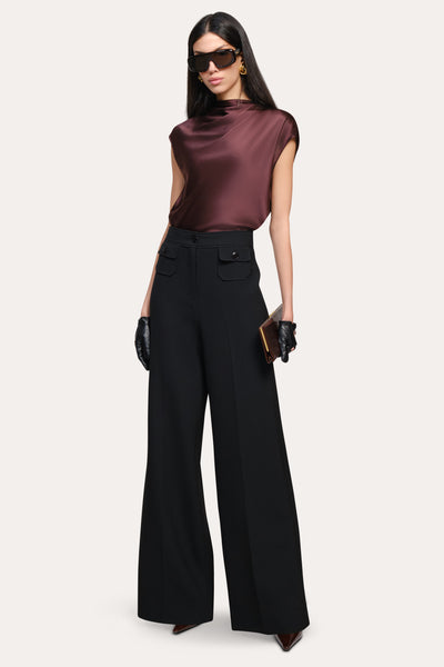 Diane Silk Draped Blouse