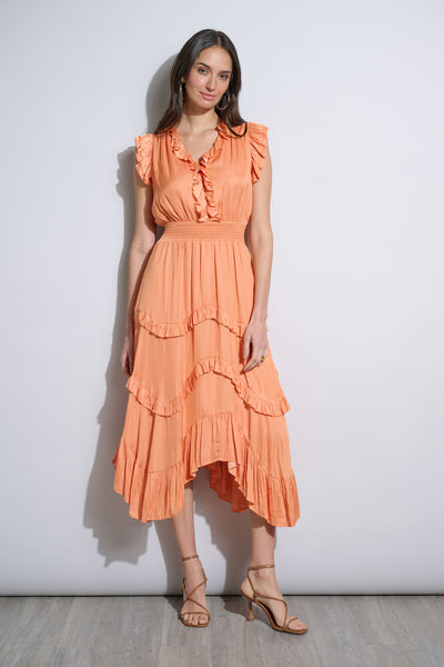 Ruffle Midi Dress Image 2