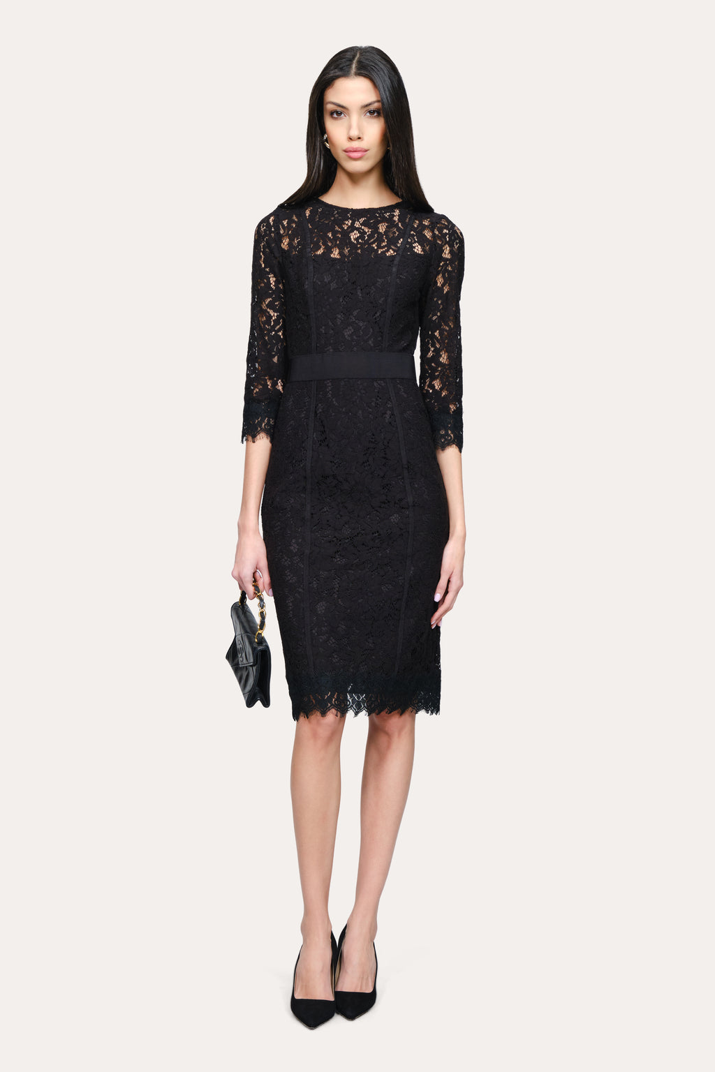 dark green lace dress with sleeves Dark Pine Long Puff Sleeve Lace Mini Dress