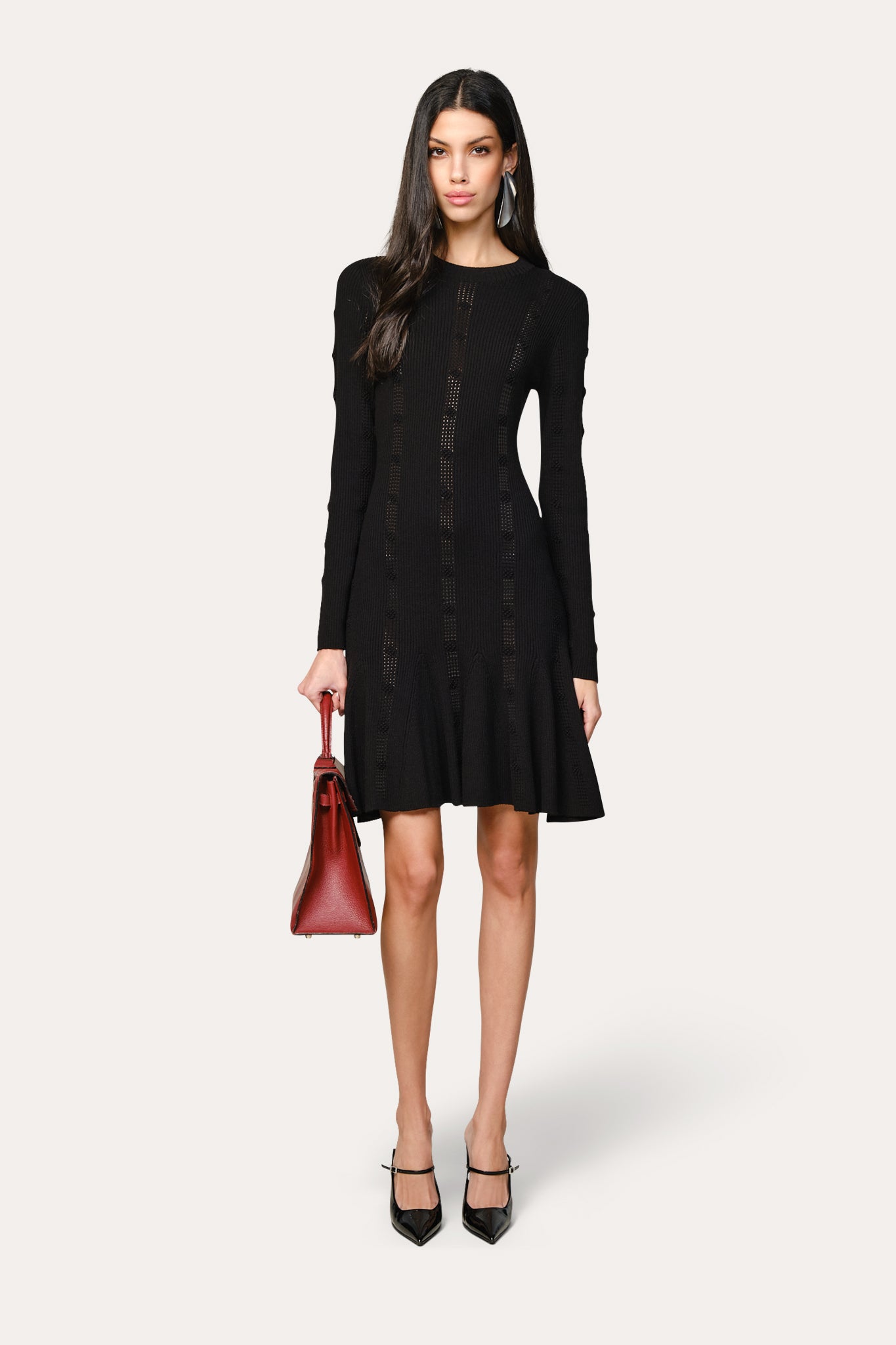 elie tahari black dress Silk Knitted – 45% Nylon Runs true NOV25SALE60OFF Size:us-22w Adora 3181 Long Prom