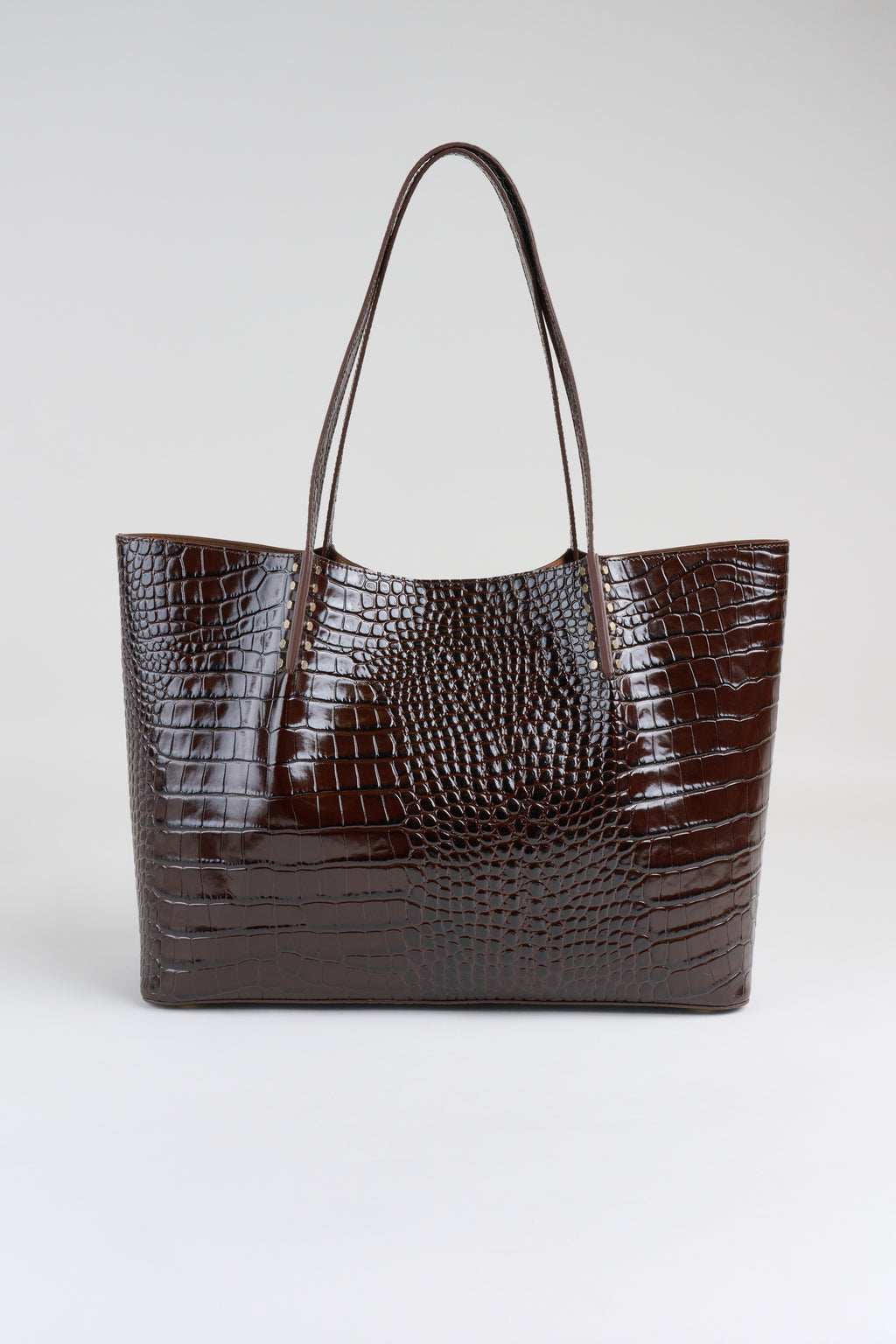 Crocodile Embossed Leather Tote – Elie Tahari