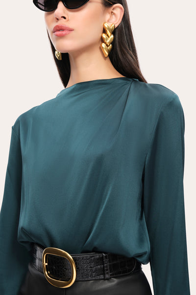 Silk Draped Top Image 3