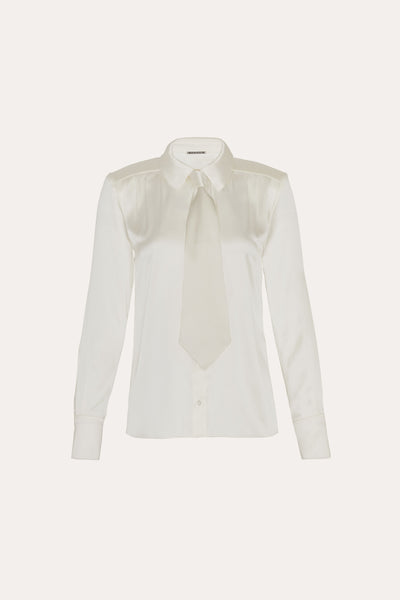 Silk Tie Button Down Image 1