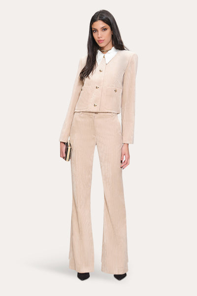 Cropped Corduroy Jacket Image 2