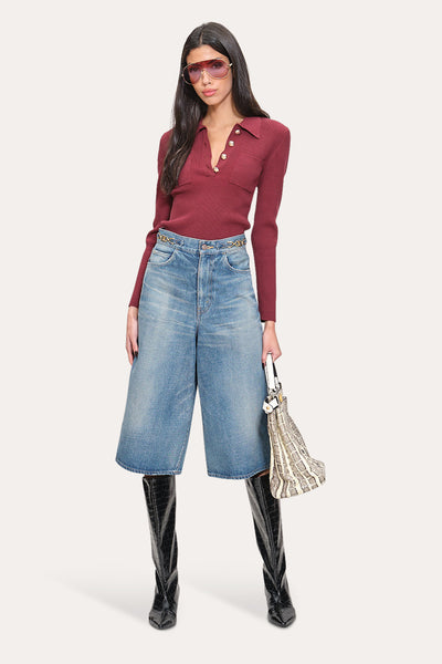 Classic Knitted Polo Image 2