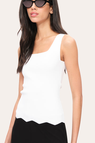 Scallop Hem Tank - HOLD Image 3