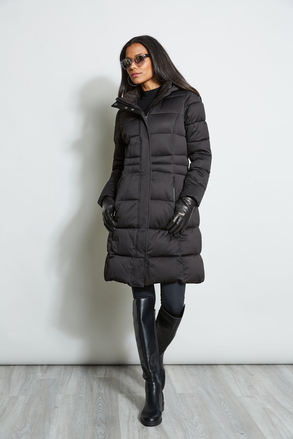 Tahari long deals puffer coat