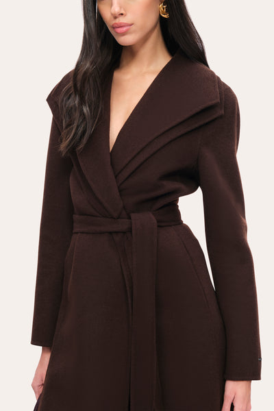 Tahari Long Wool Coat Image 2
