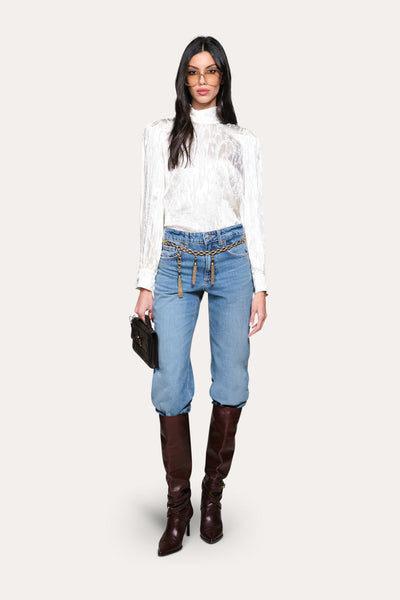 Silk Jacquard Blouse Image 2