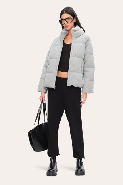 Tahari Knit Down Jacket Image 1