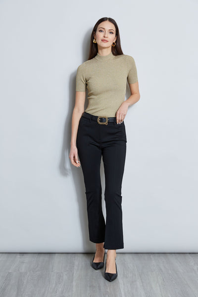 Metallic Mock Neck Sweater Image 5