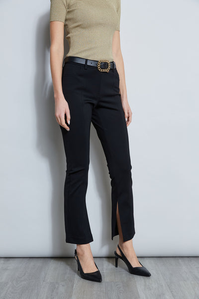 Inseam Slit Ponte Pant Image 4