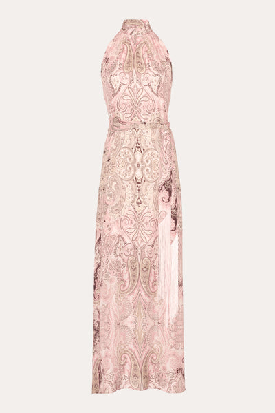 Annie Silk Halter Dress