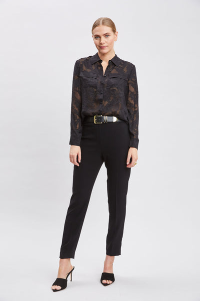 Silk Jacquard Utility Shirt Image 2