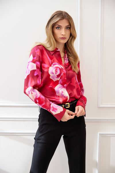 Silk Satin Moulin Rouge Shirt Image 6