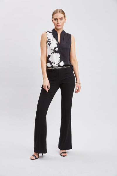 Midnight Garden Sleeveless Silk Top Image 5