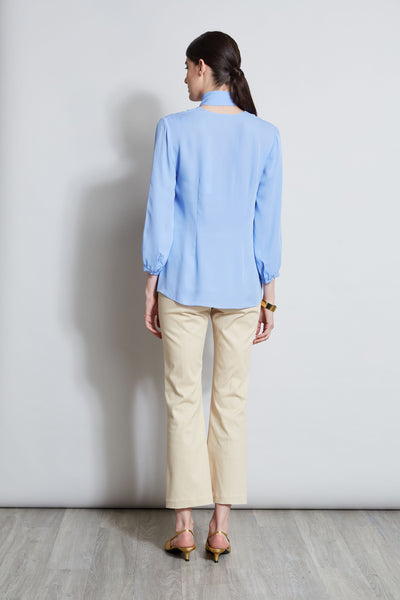 Silk Tie Button Shirt Image 4