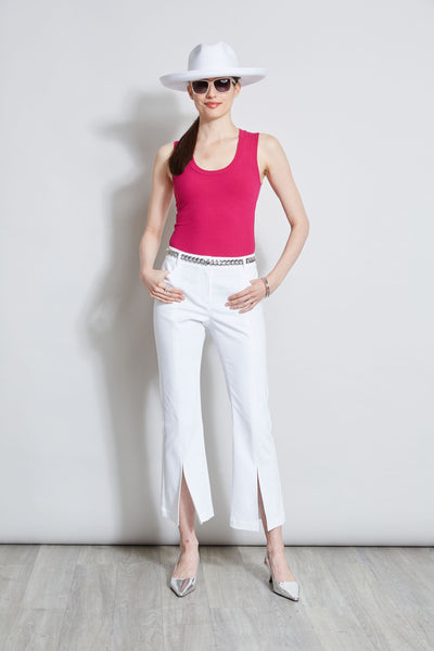 Rib Knit Scoop Tank Top Image 4