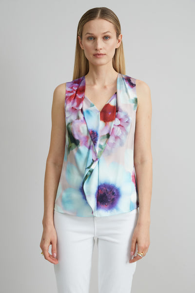 Silk Satin Fantasia Floral Shirt Image 1
