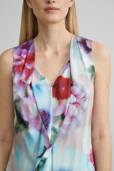 Silk Satin Fantasia Floral Shirt Image 3