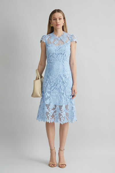 Floral Lace Midi Dress Image 1