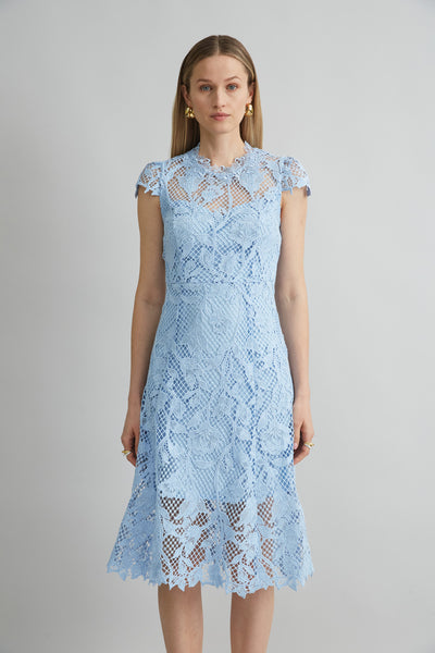 Floral Lace Midi Dress Image 2