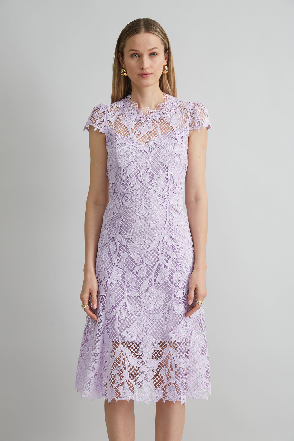 Floral Lace Midi Dress Elie Tahari Floral Lace Midi Dress Elie Tahari