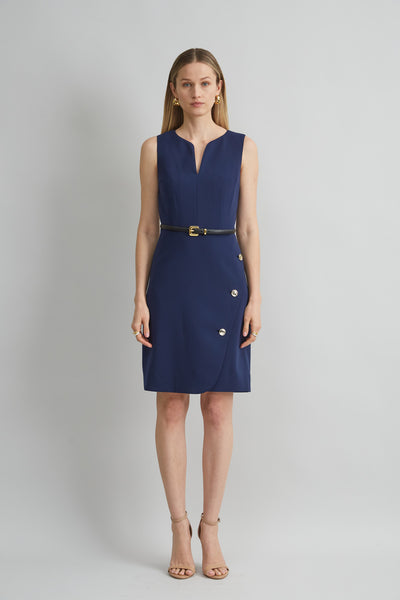 Contour Crepe Button Dress Image 3