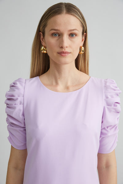 Ruched Sleeve Shift Dress Image 3