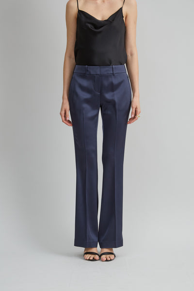 Satin Fit & Flare Pant Image 1