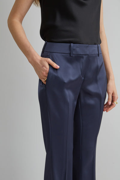 Satin Fit & Flare Pant Image 3