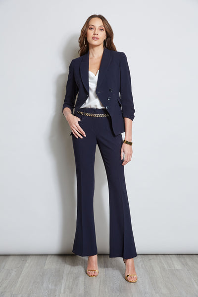 3 Button Ruched Sleeve Blazer Image 6