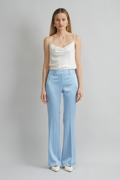Satin Fit & Flare Pant Image 2