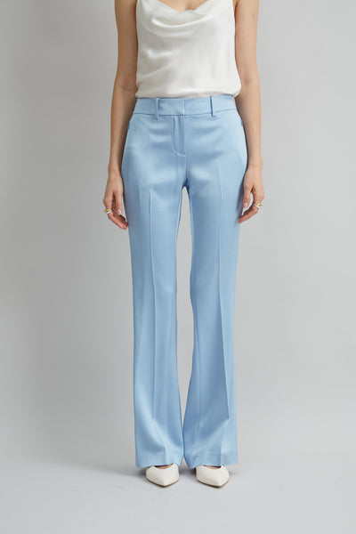 Satin Fit & Flare Pant Image 1