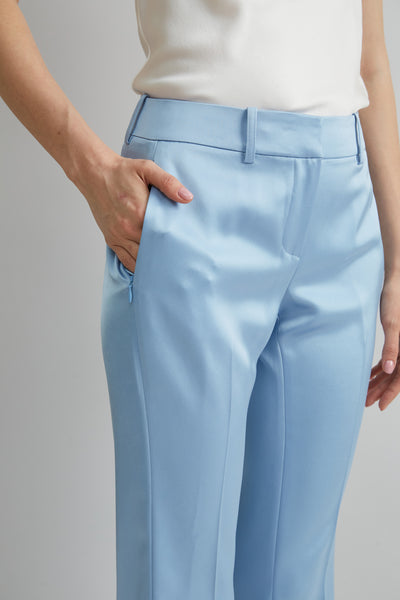 Satin Fit & Flare Pant Image 4