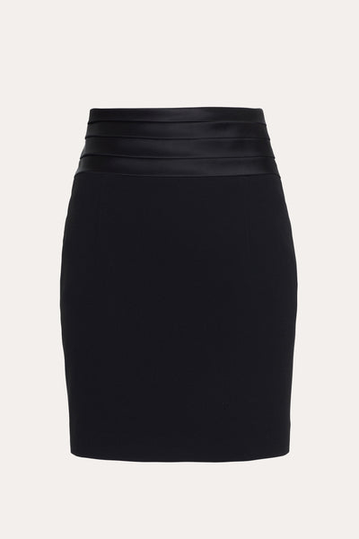 Roxy Japanese Crepe Tuxedo Mini Skirt