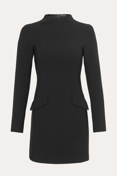 Harper Japanese Crepe Mock Neck Mini Dress