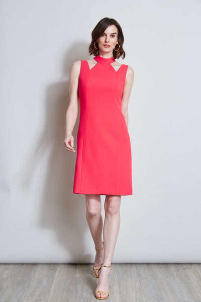 Mock Neck Cut Out Dress Image 1