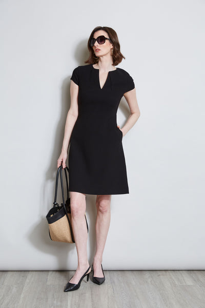 Short Sleeve Dart Dress Image 1