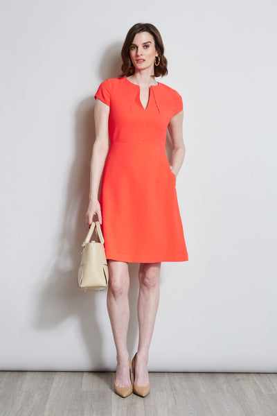 Short Sleeve Dart Dress Image 1