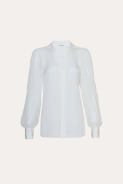 Chiffon Button Down Shirt