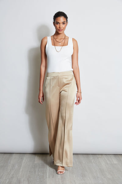 Satin Side Slit Pant Image 2