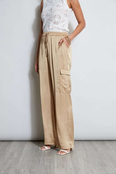 Relaxed Satin Cargo Pant Image 4