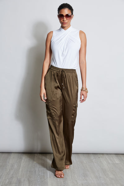 Relaxed Satin Cargo Pant Image 3