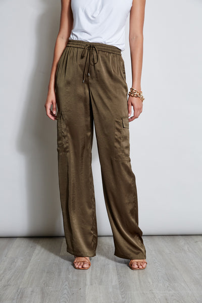 Relaxed Satin Cargo Pant Image 1