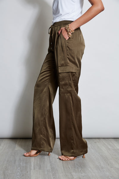 Relaxed Satin Cargo Pant Image 4