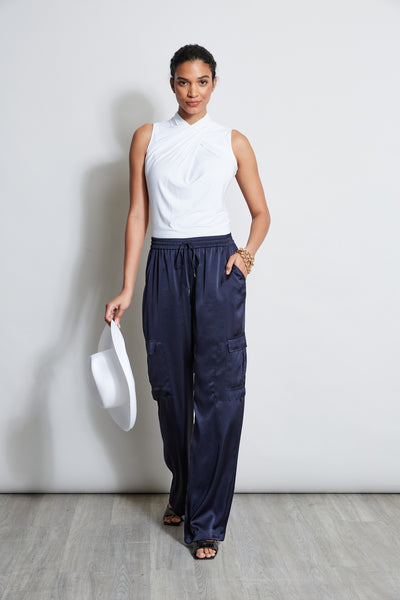 Relaxed Satin Cargo Pant Image 2