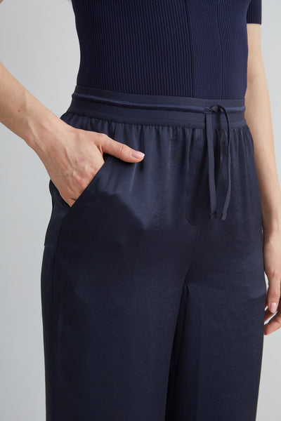 Satin Wide Leg Pant Image 4