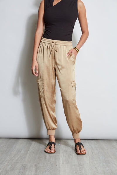 Satin Cargo Pant Image 1