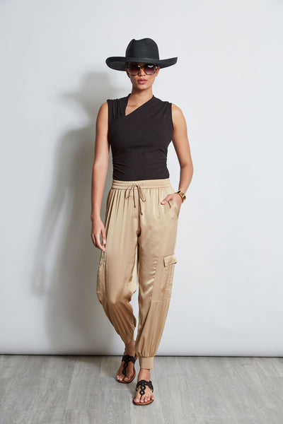 Satin Cargo Pant Image 3